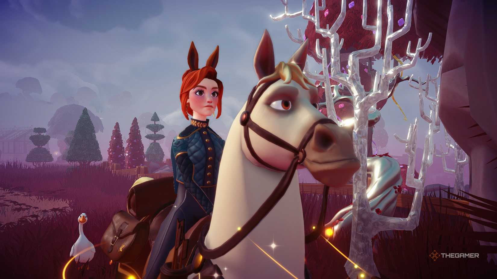 Disney Dreamlight Valley The ruler on Maximus in the Glamour Gulch.