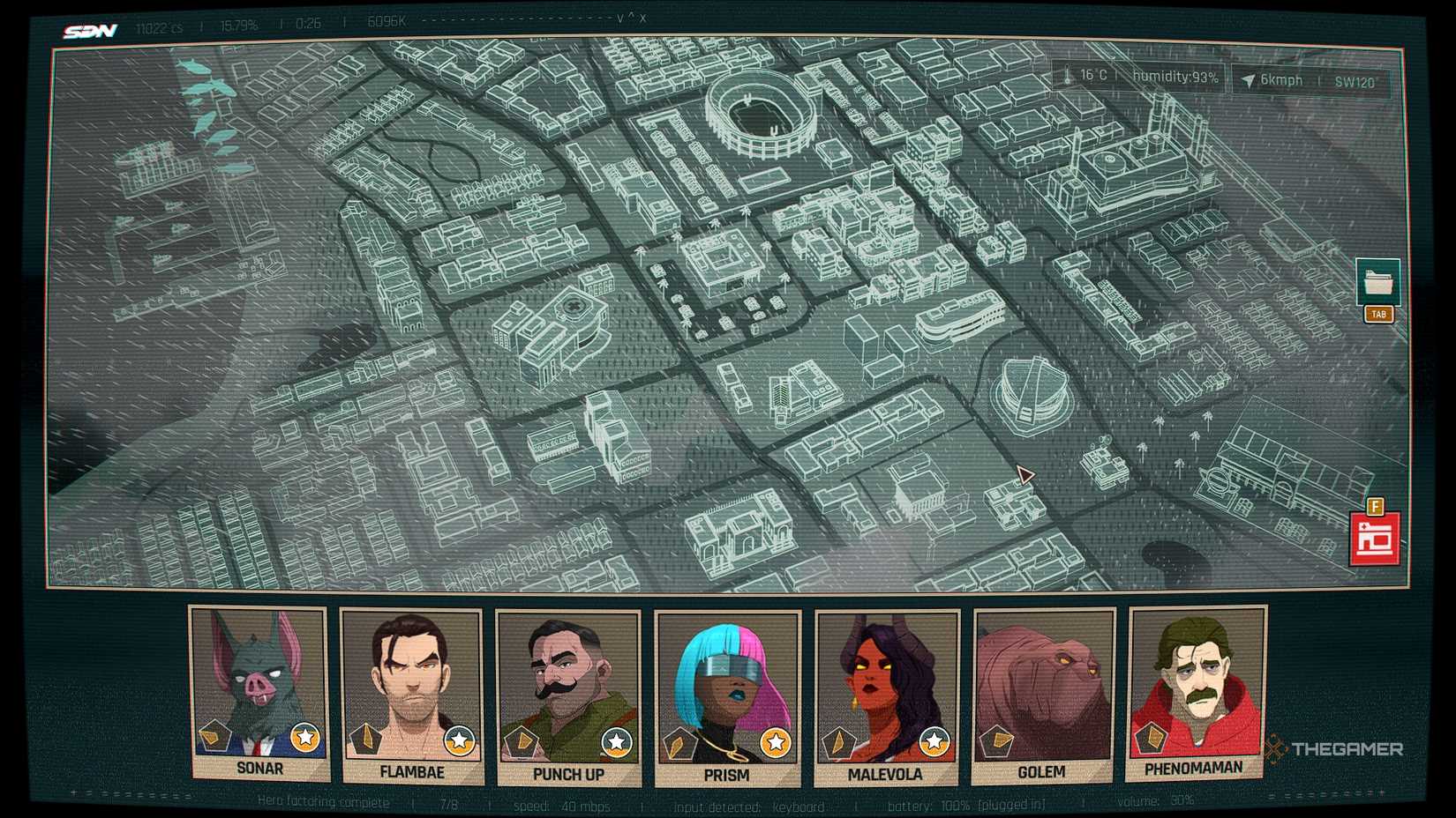 Dispatch The display screen at work on a rainy day.