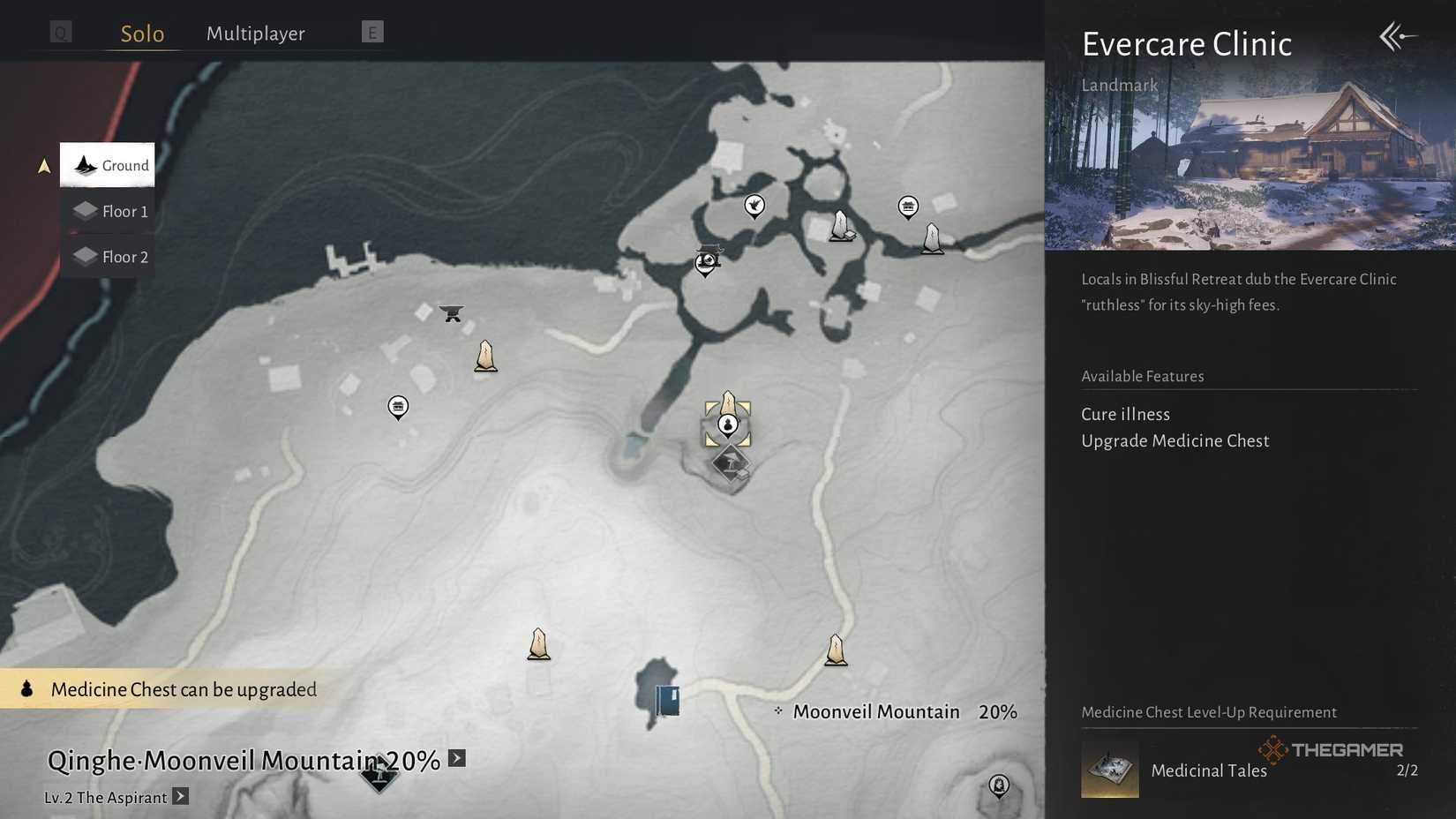 Evercare Clinic location in Where Winds Meet.