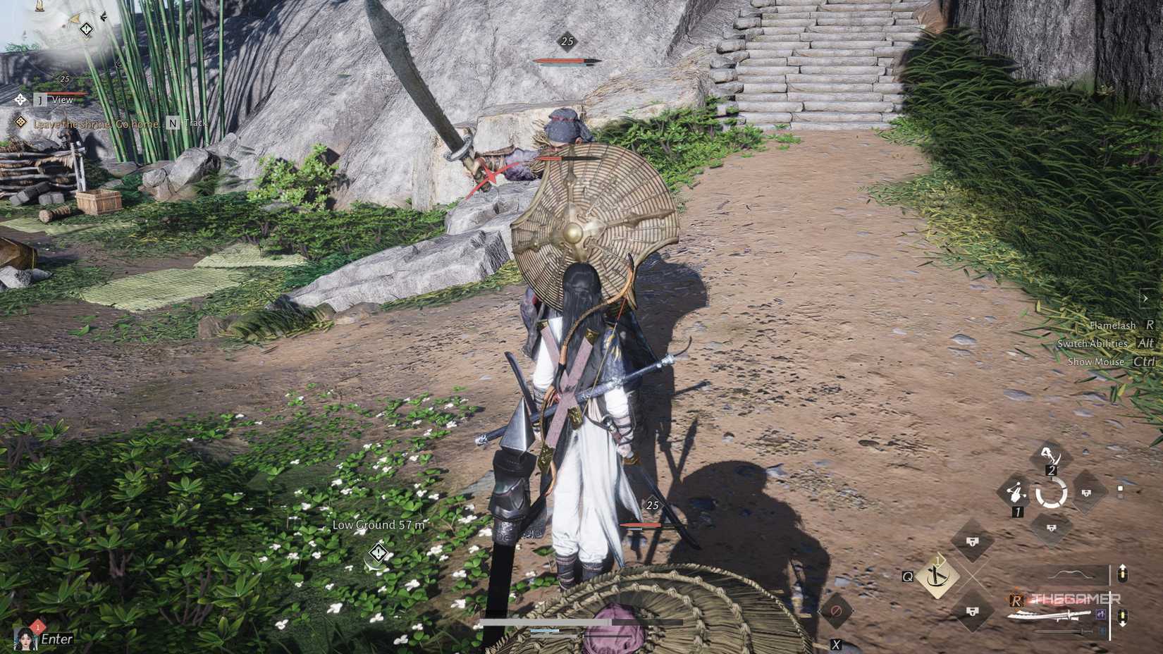 Fighting an enemy in Where Winds Meet.