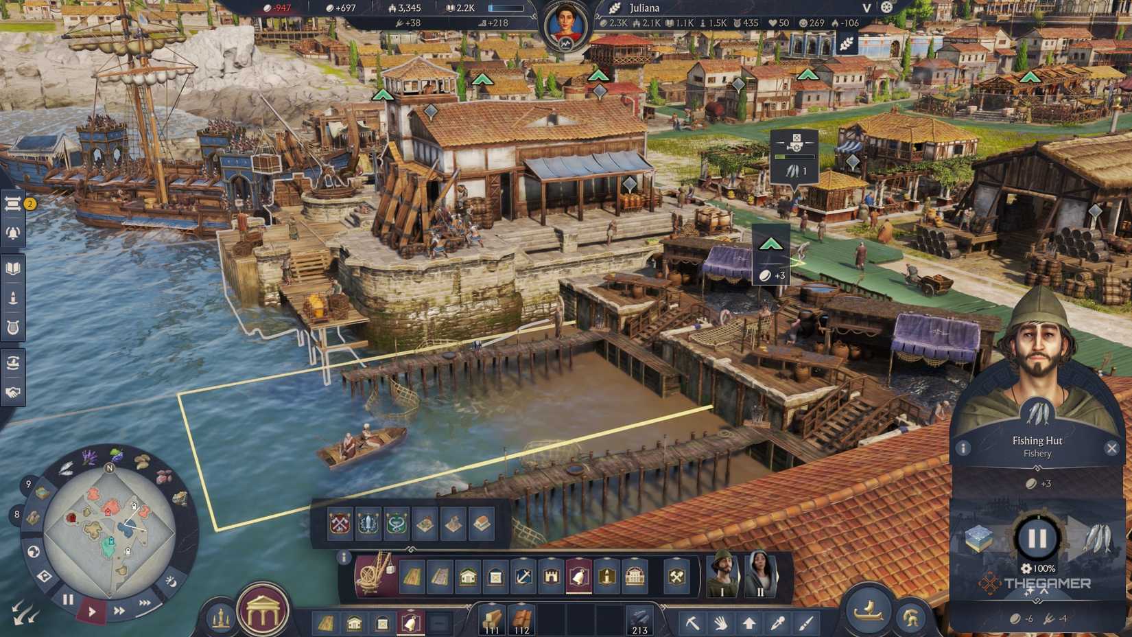 Fish Market in Anno 117.