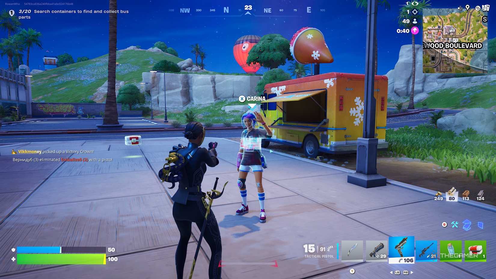 Fortnite Carina NPC.