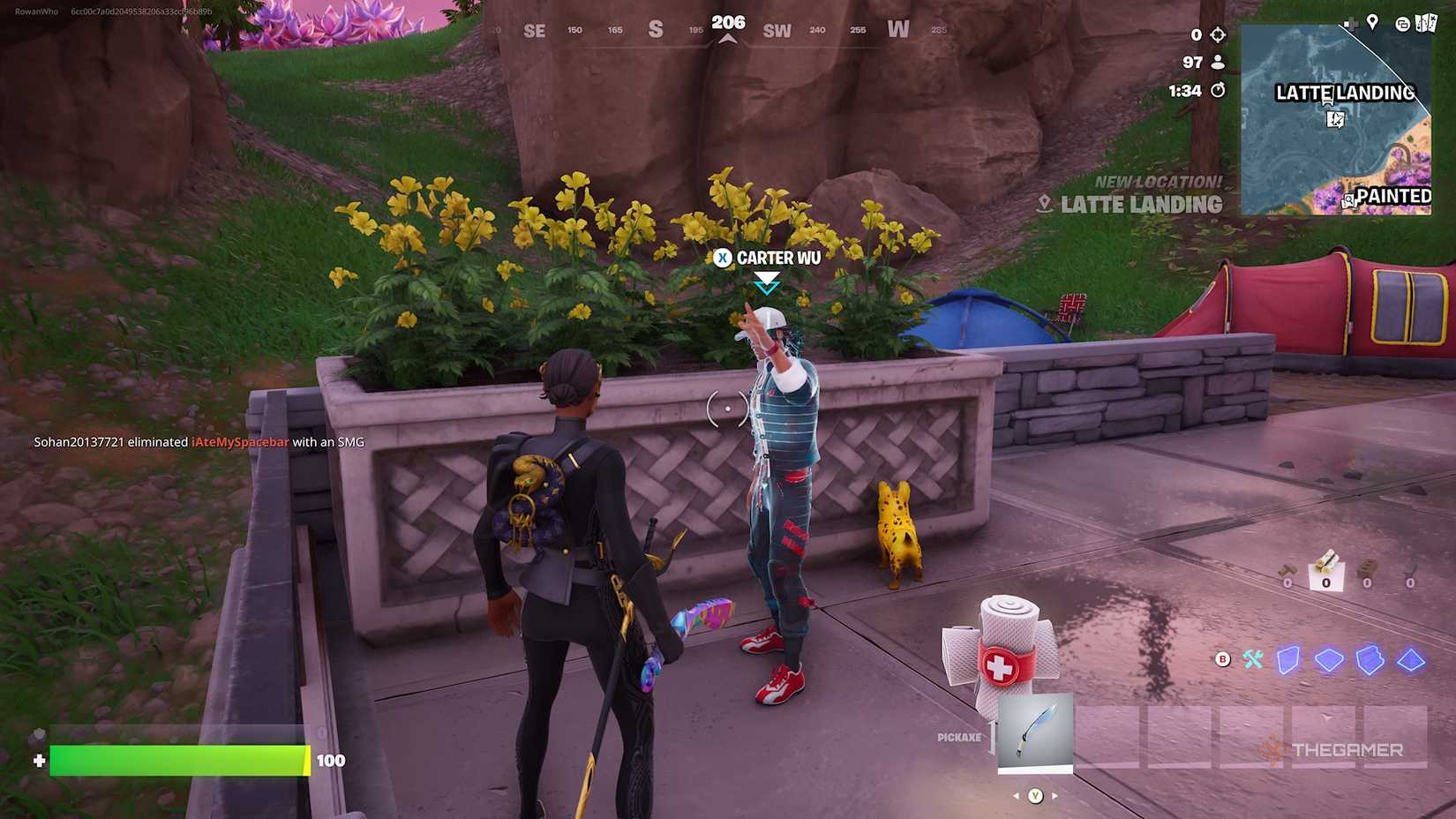 Fortnite Carter Wu NPC.