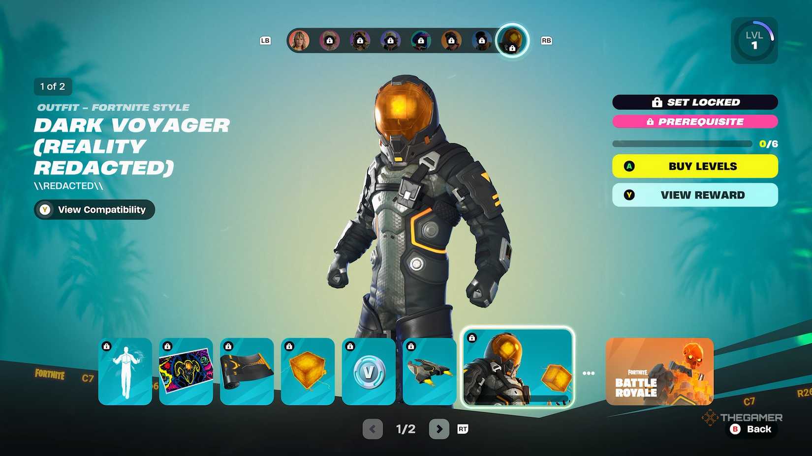 Fortnite Chapter 7 Season 1 Battle Pass rewards page 15.