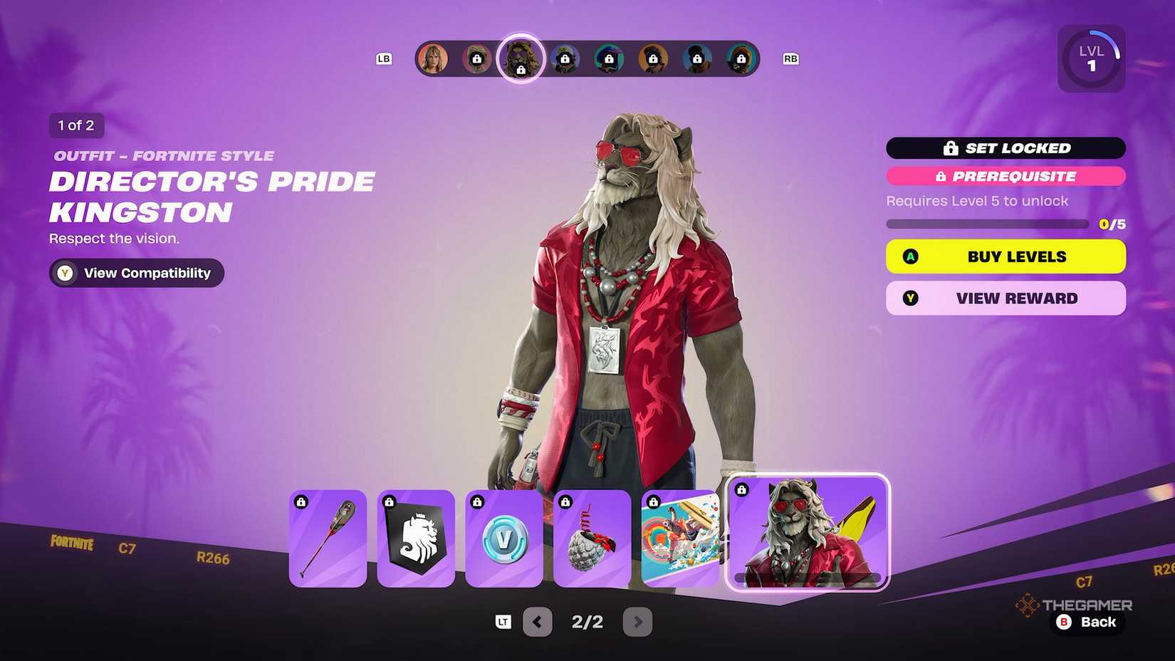 Fortnite Chapter 7 Season 1 Battle Pass rewards page six.