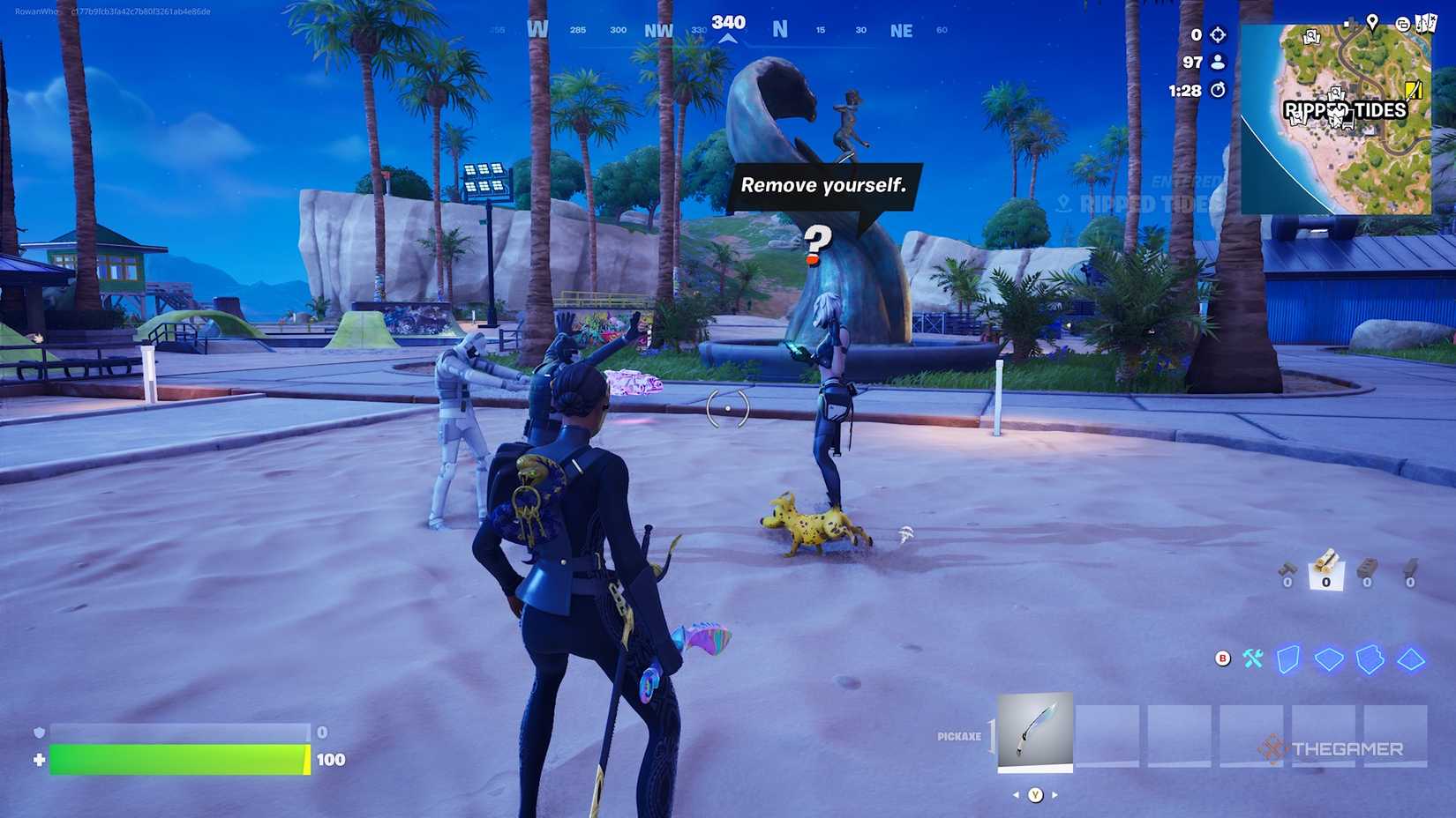 Fortnite Defeat Hush.