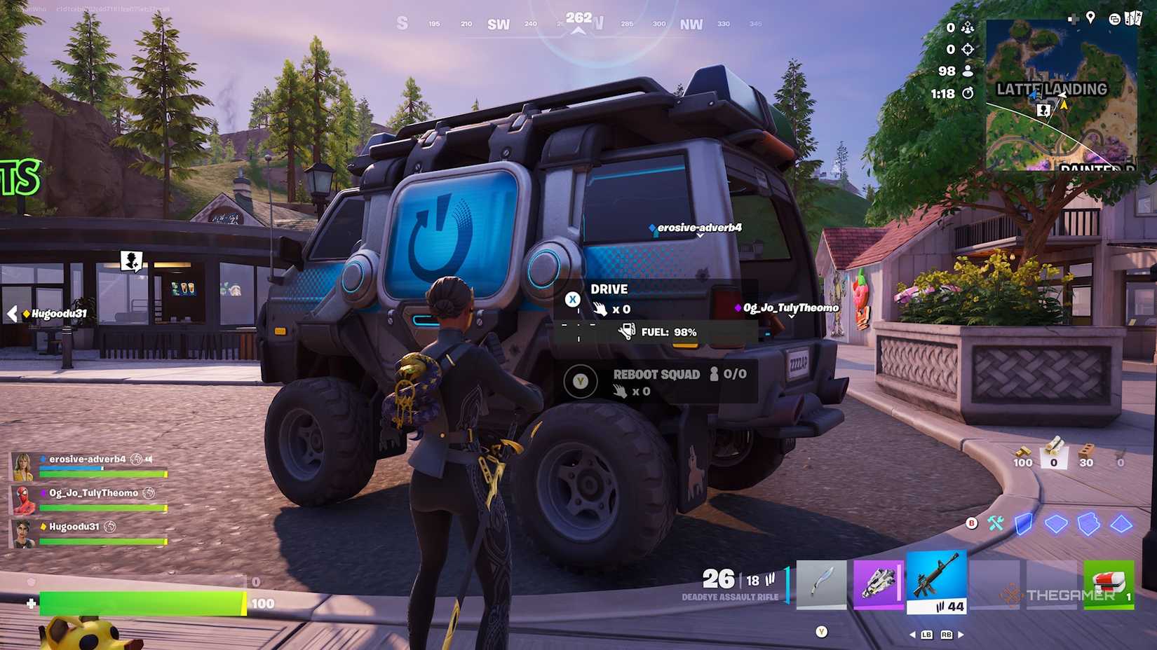Fortnite Reboot Van Driveable.