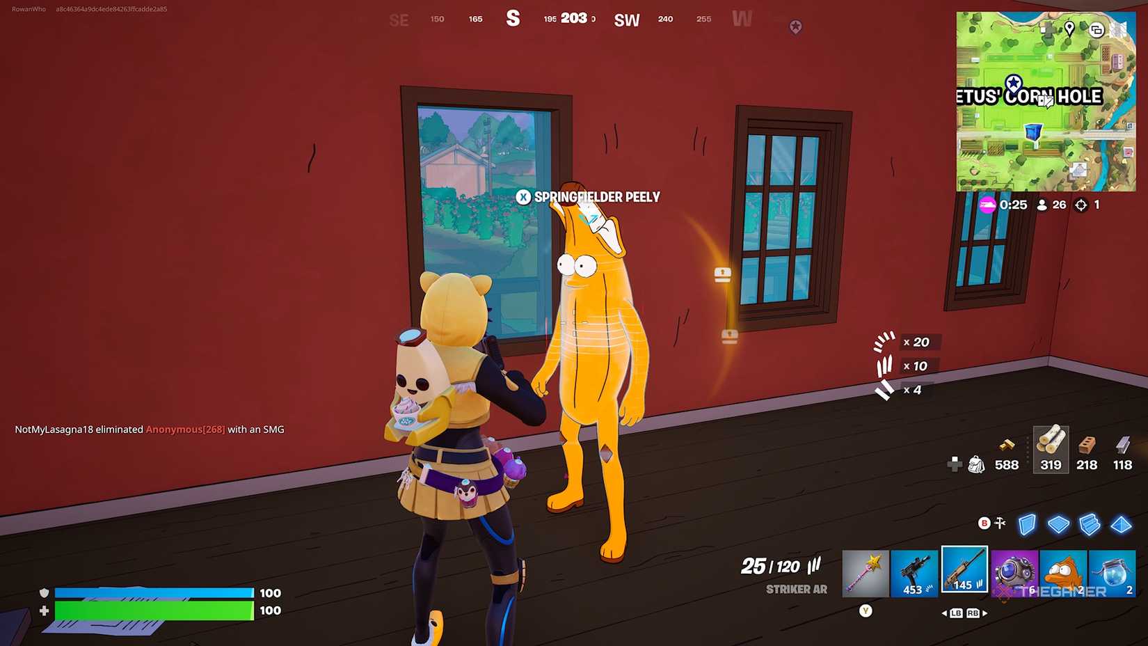 Fortnite Springfielder Peely NPC