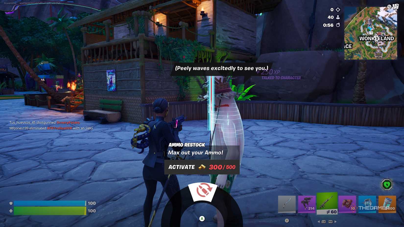 Fortnite Unpeely NPC.