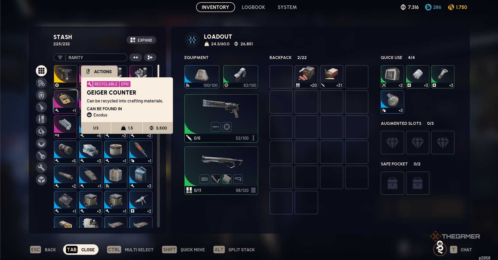 Geiger Counter in inventory in Arc Raiders.