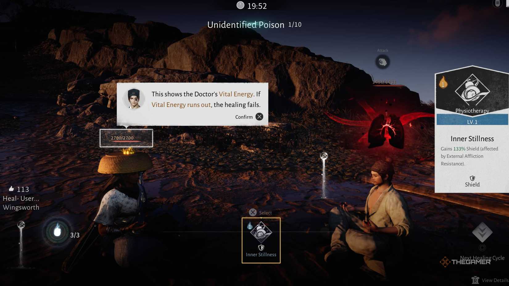 Healing a NPC in Where Winds Meet.