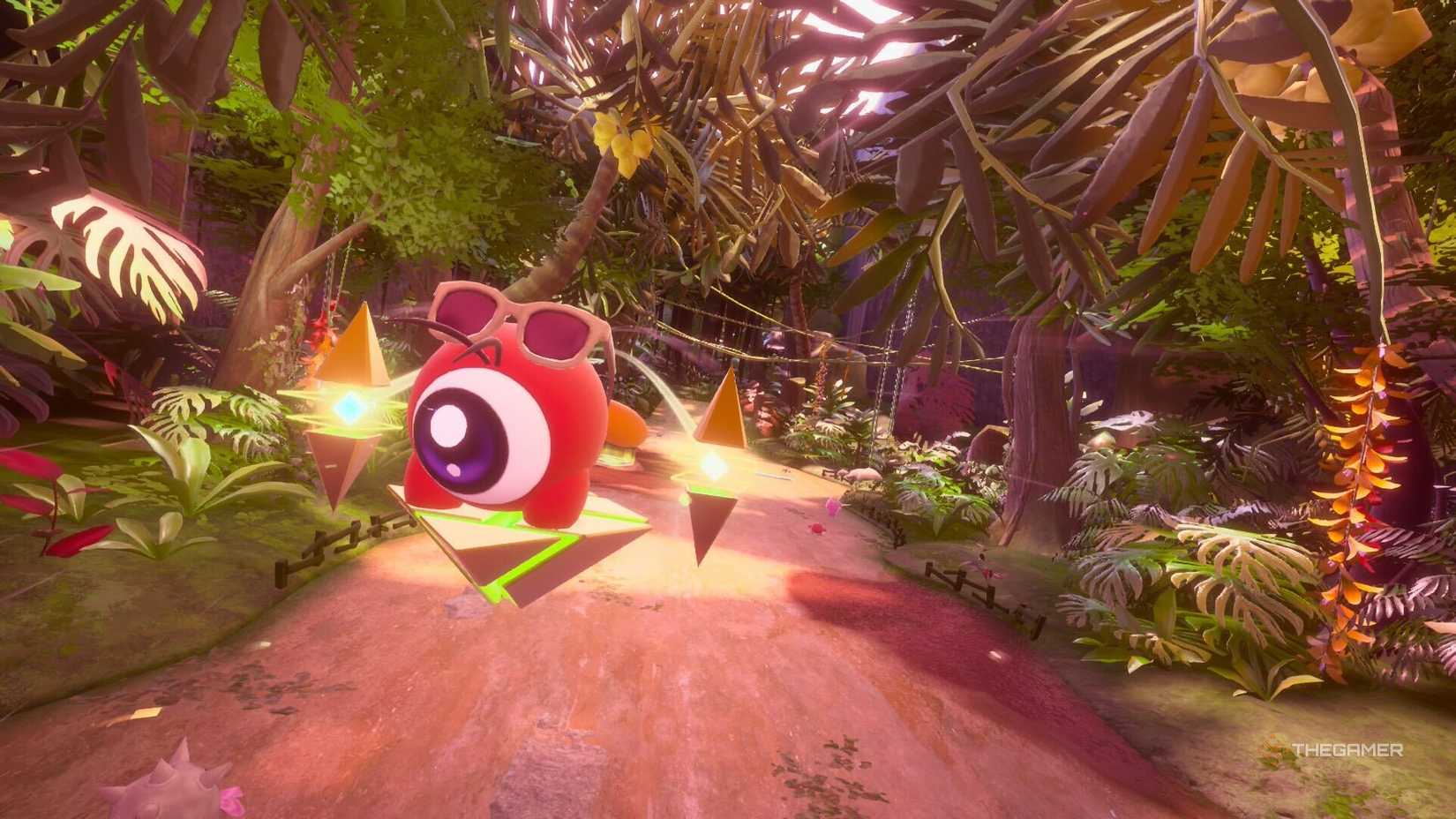 Waddle Doo racing in Kirby Air Riders.