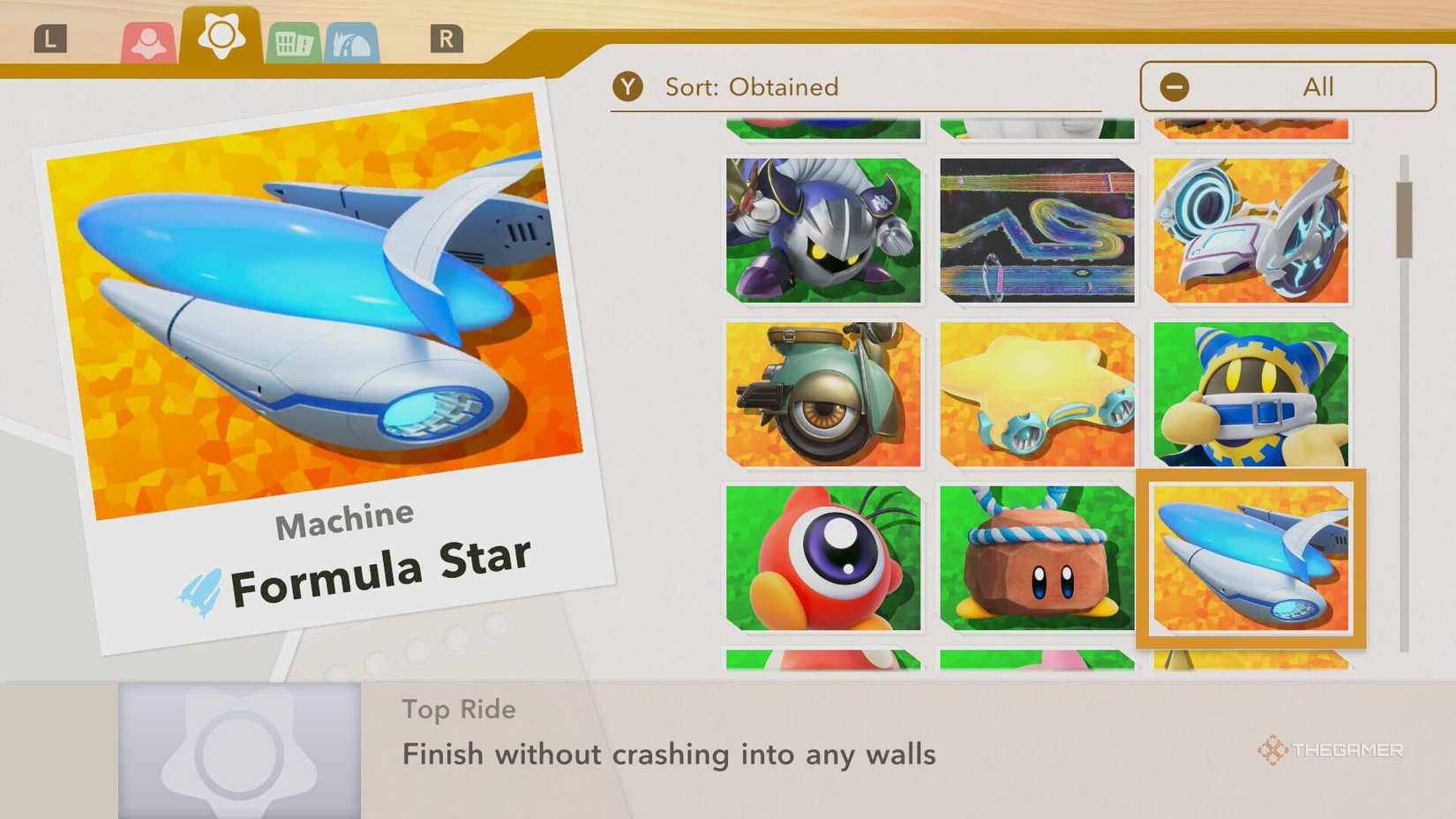 Unlocking the Formula Star in Kirby Air Riders