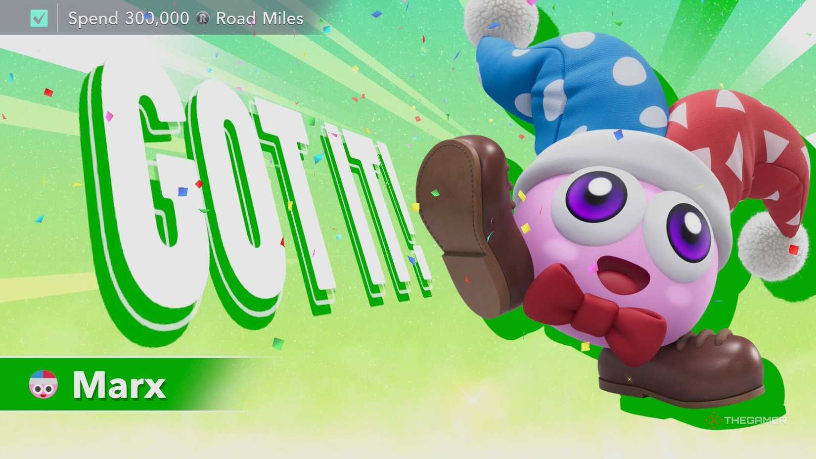 Unlocking Marx in Kirby Air Riders.