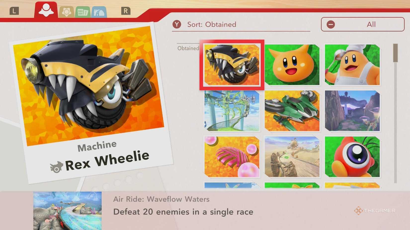 Unlocking the Rex Wheelie in Kirby Air Riders