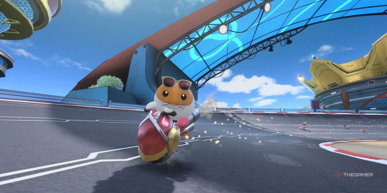 Rick racing in Kirby Air Riders.