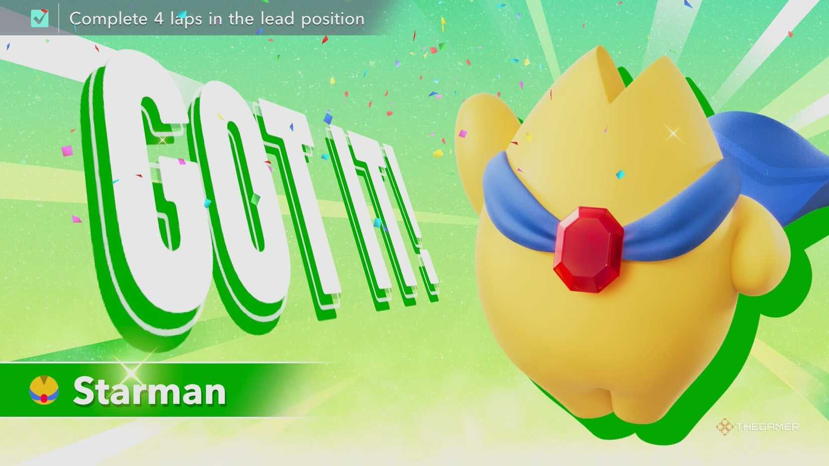 Unlocking Starman in Kirby Air Riders.