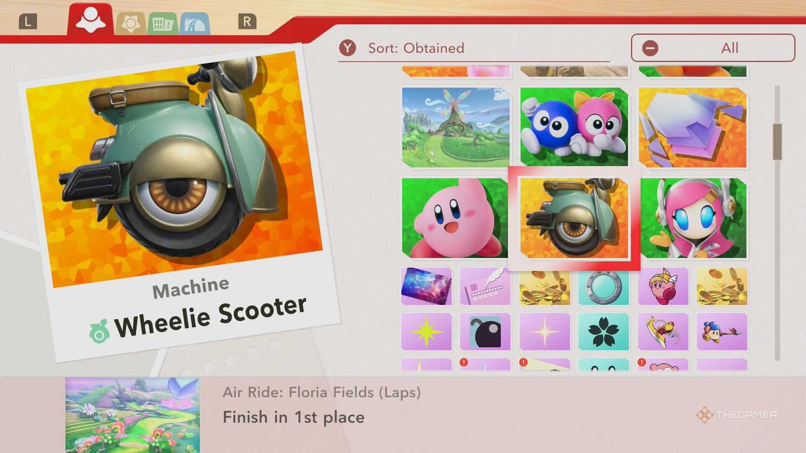 Unlocking the Wheelie Scooter in Kirby Air Riders