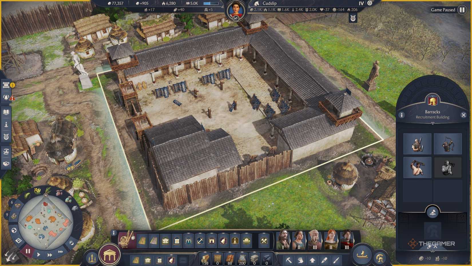 Land Military Barracks in Anno 117.