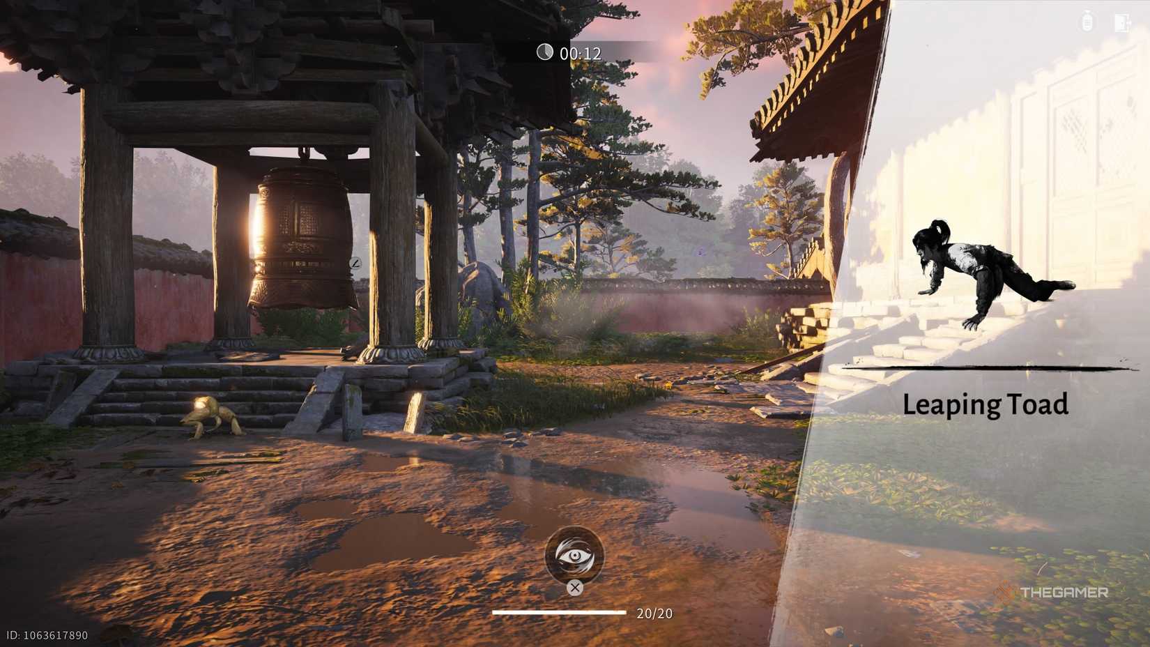 Learning the Leaping Toad Mystic Skill in Where winds Meet.