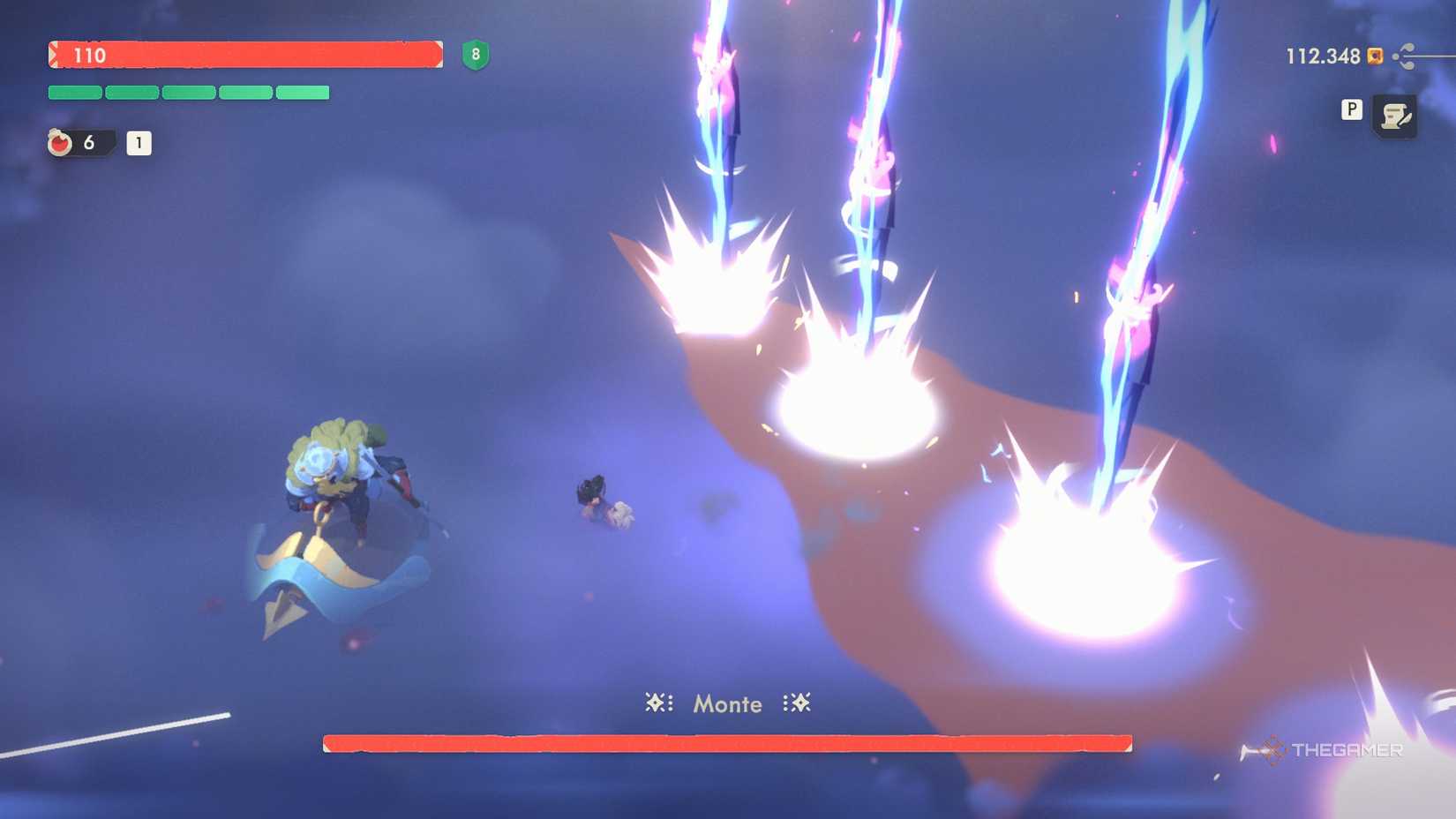 Will running to the left after a line of swords fell to the ground in Moonlighter 2.