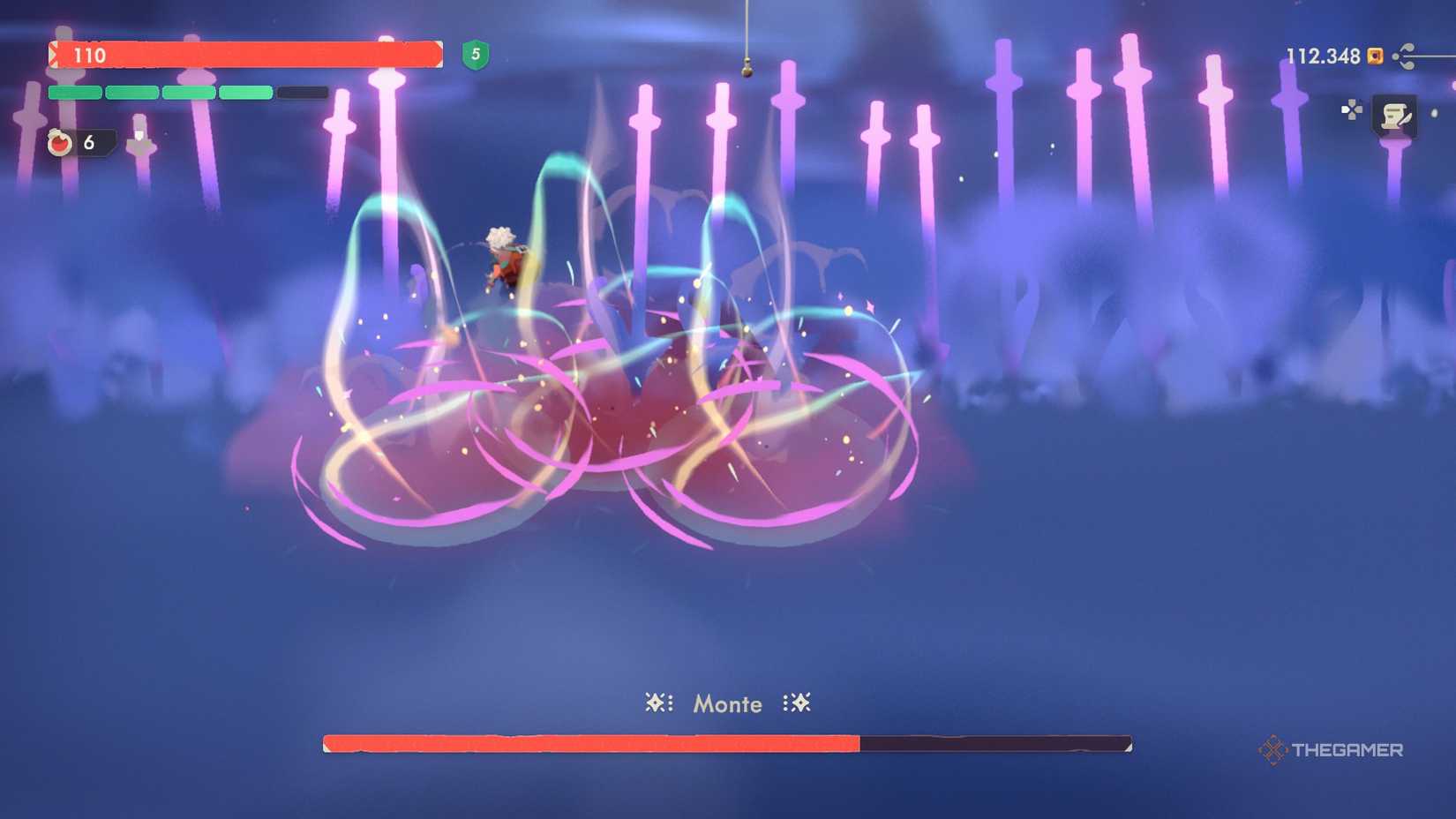 Will escaping from three objects falling from the sky and going pass a wall of swords in Moonlighter 2.