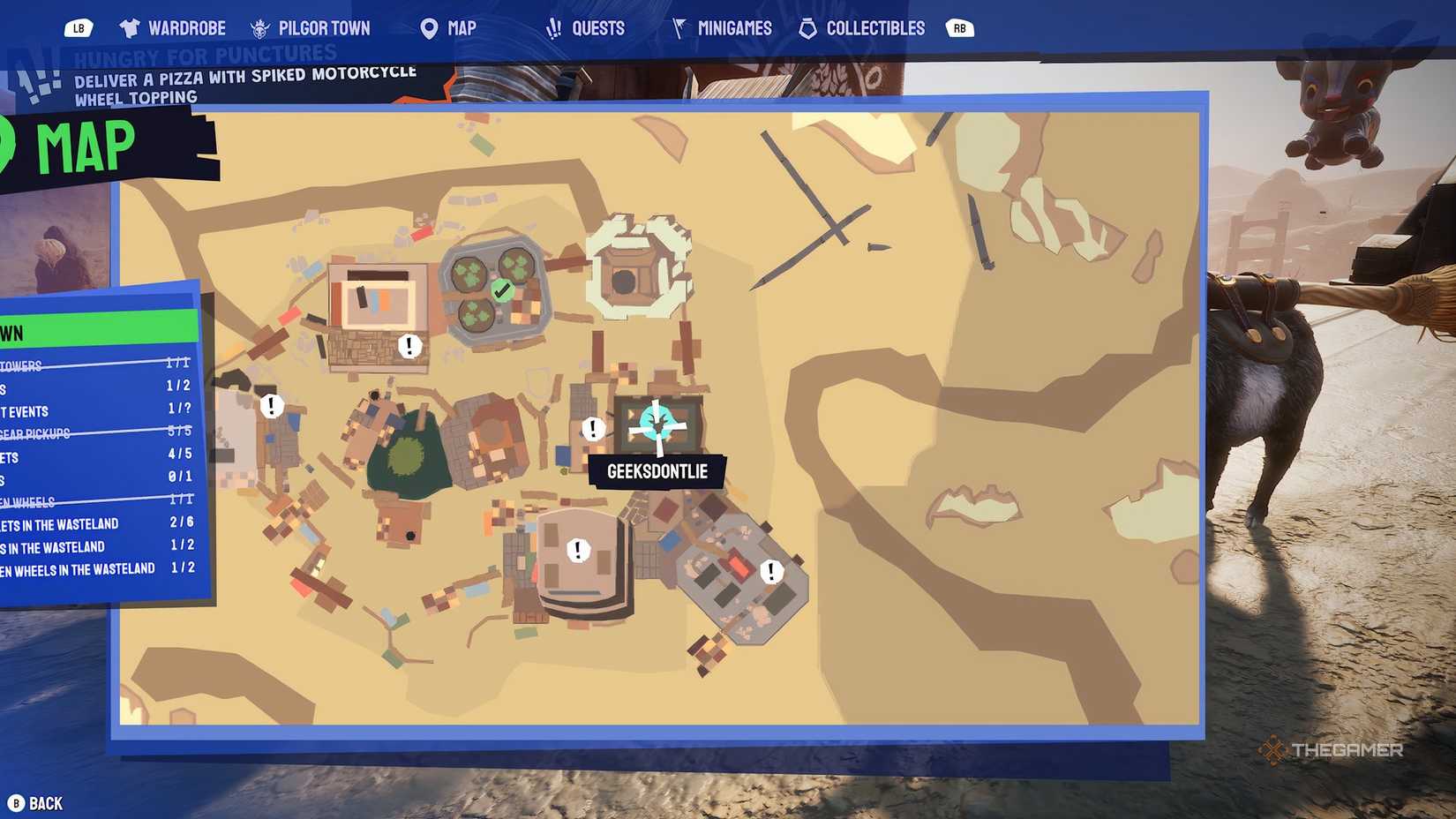 Newtown ramp on the map in Goat Simulator 3.