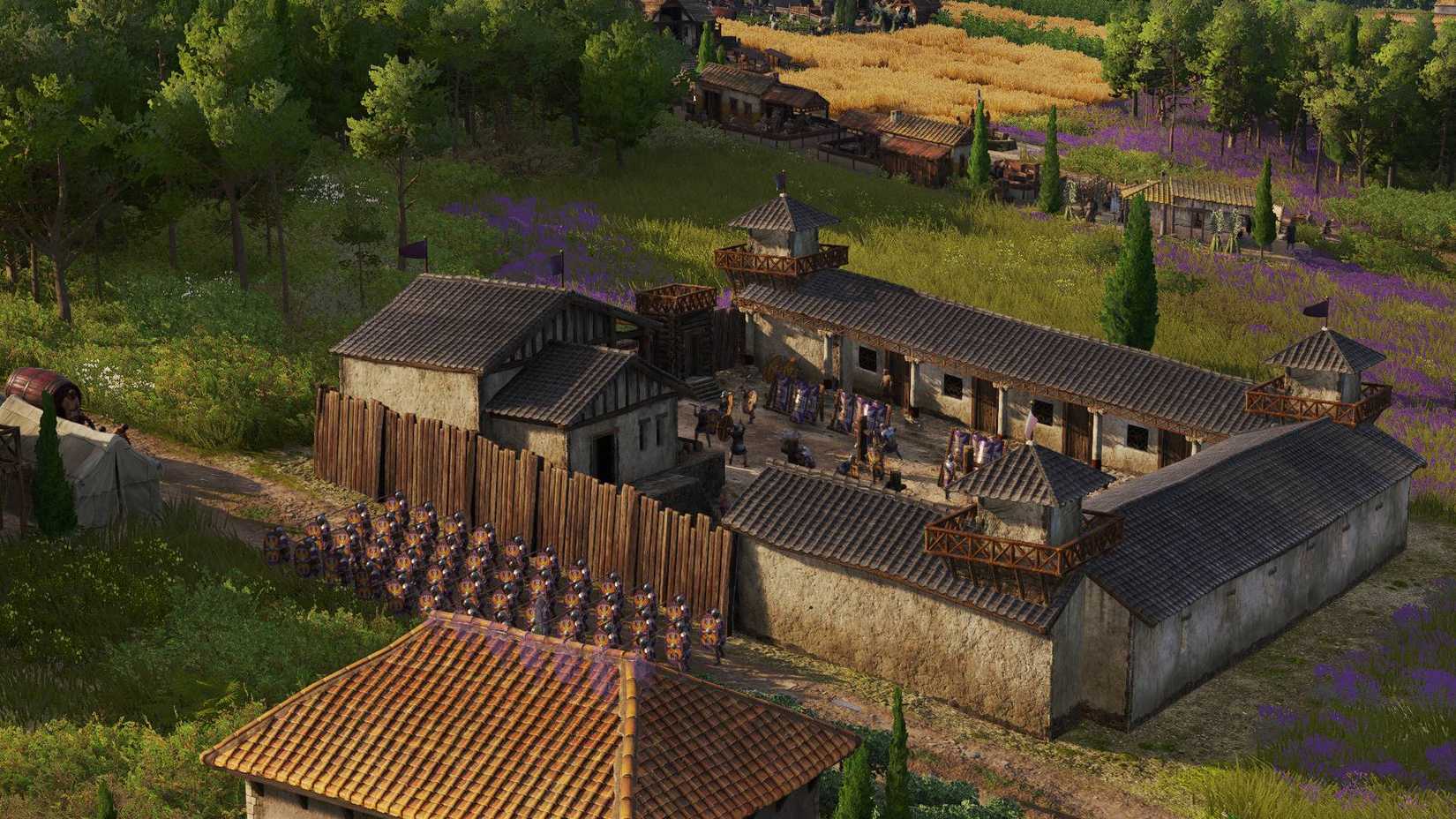 Pax Romana Barracks and soldiers in Latium,.