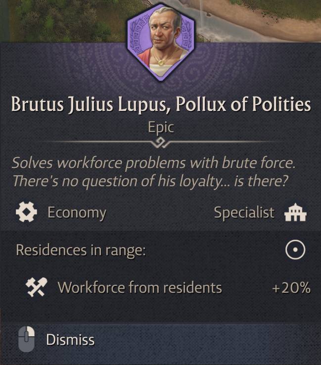 Pax Romana specialist card