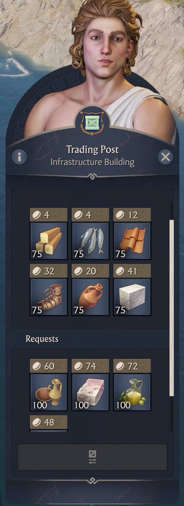 Pax Romana trading with dorian.