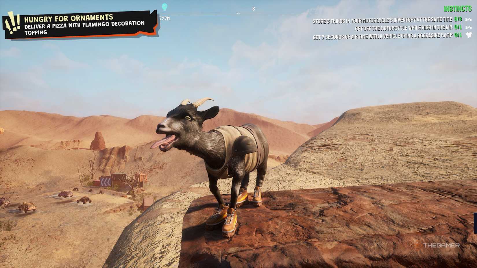 Pilgor in the Furiosa gear in Goat Simulator 3.