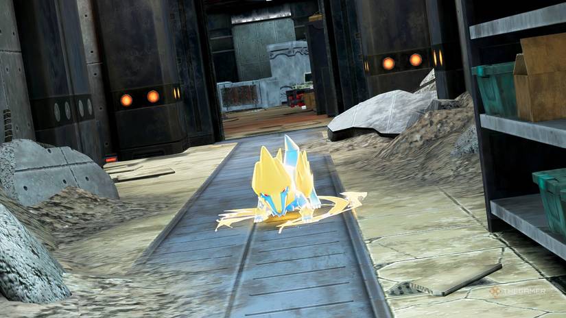 The Lysandre Labs Manectric attacks in Pokemon Legends: Z-A.