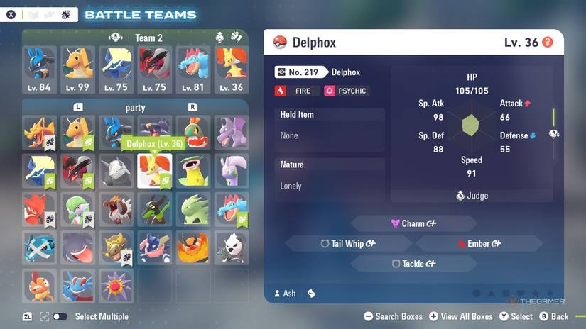  Best Late Game Teams Option B in the menu of Pokemon Legends: Z-A.