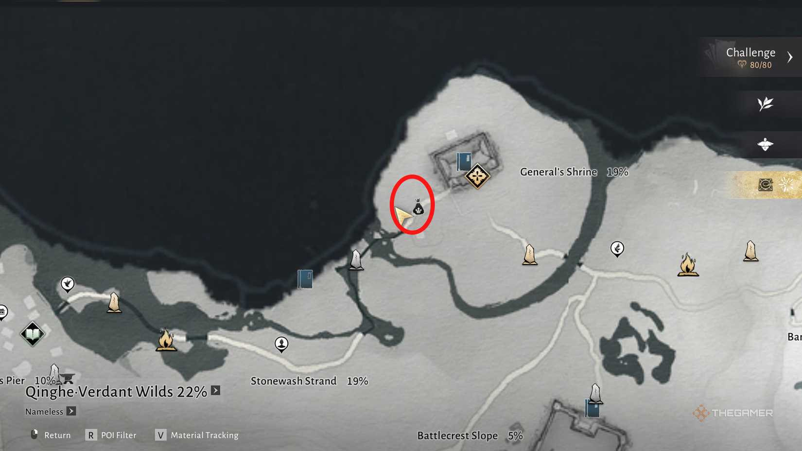 Puzzle near generals shrine in Where Winds Meet.