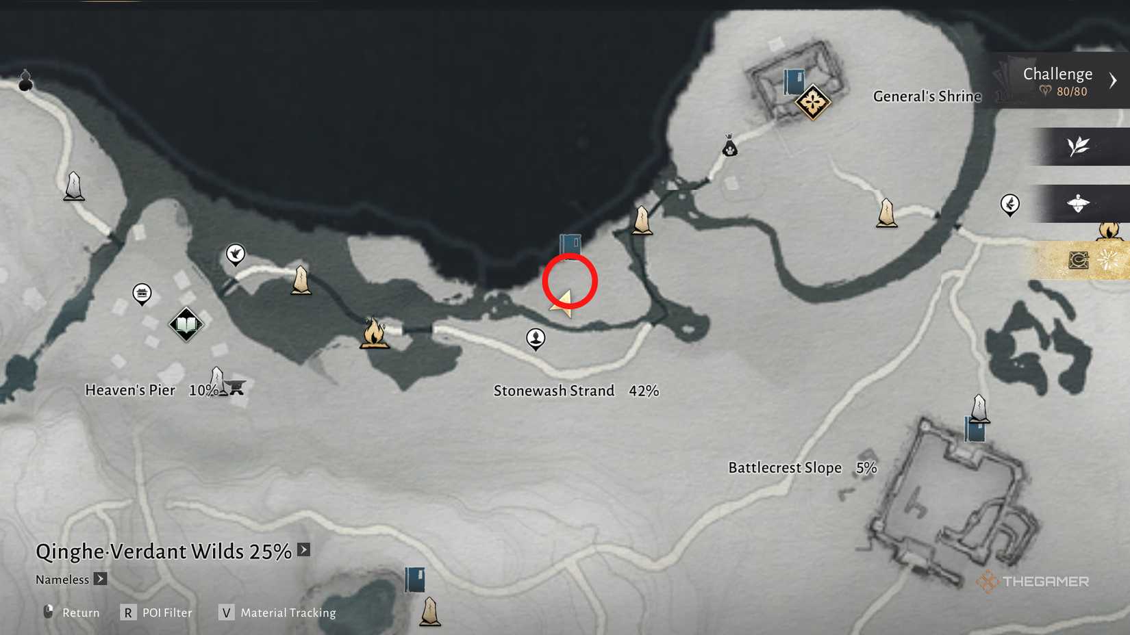 Puzzle near stonewash strand in Where Winds Meet.