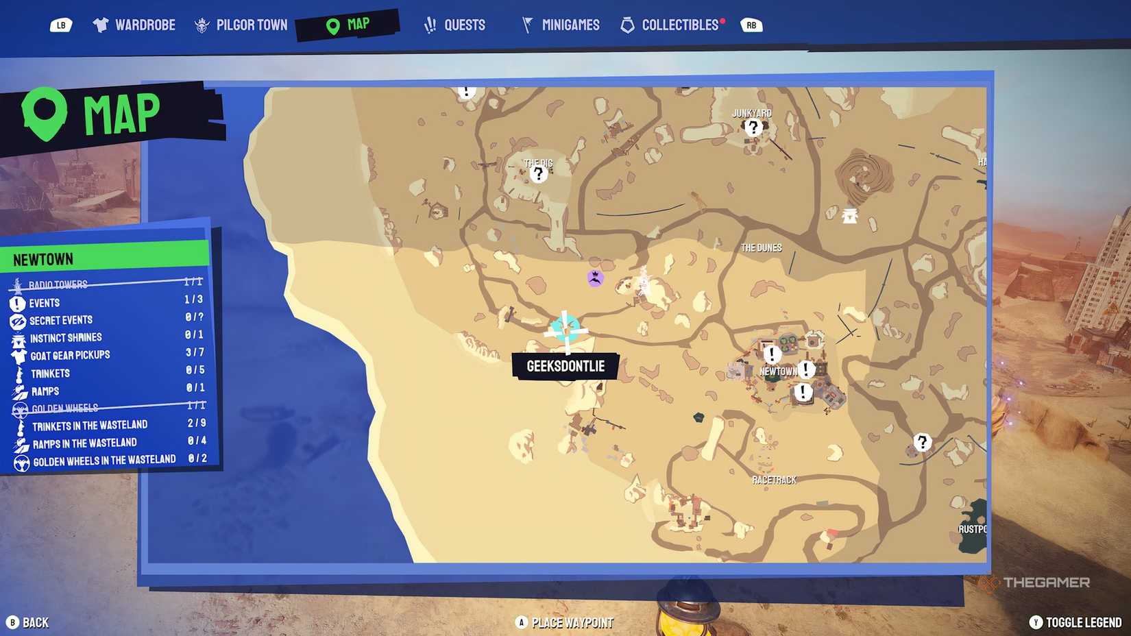 Ramp 1 location on the map in Goat Simulator 3.