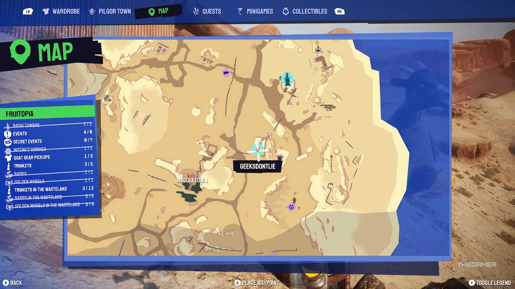 Ramp 3 location on the map in Goat Simulator 3.