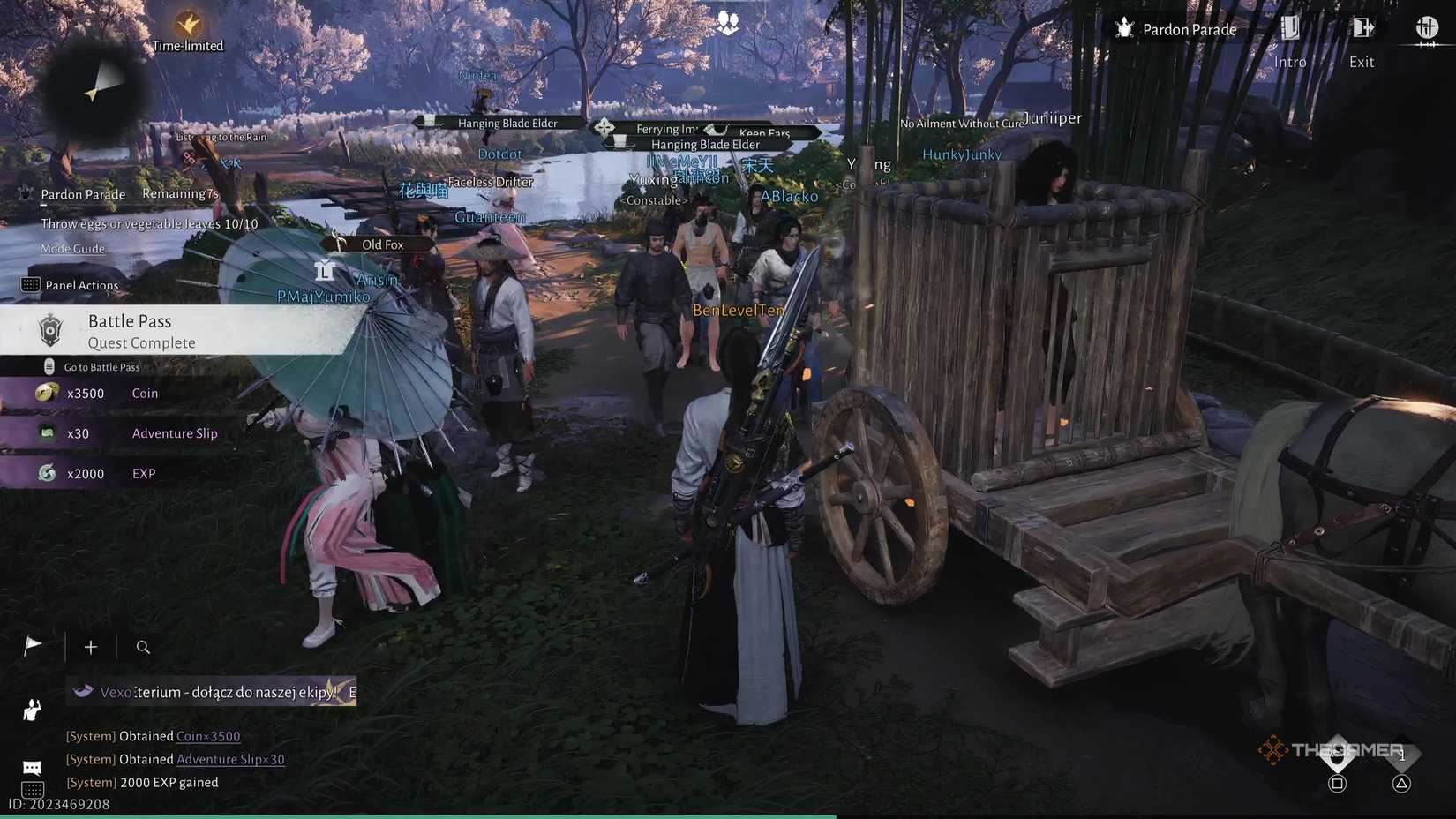 Награды за прохождение Pardon Parade в Where Winds Meet.