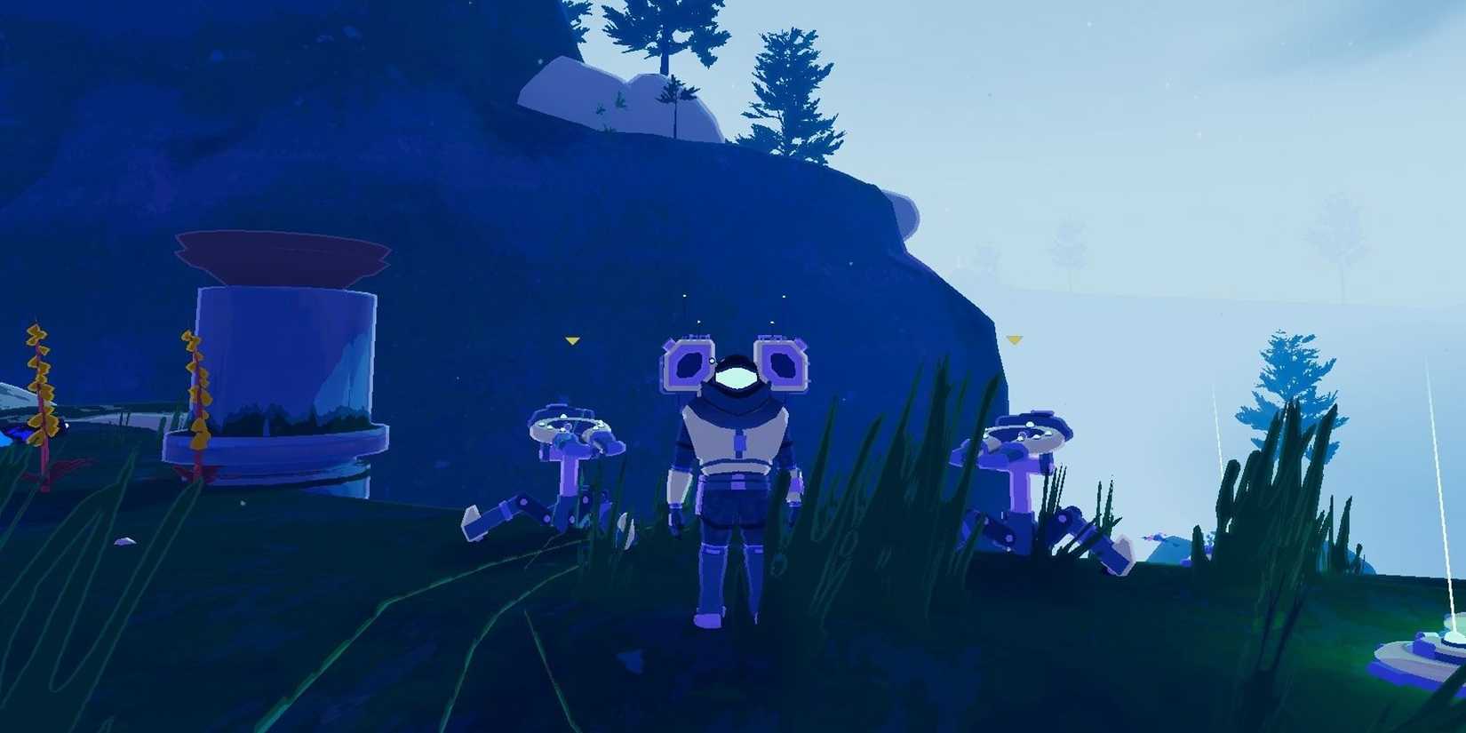 Engineer with his turrets in Risk of Rain 2.