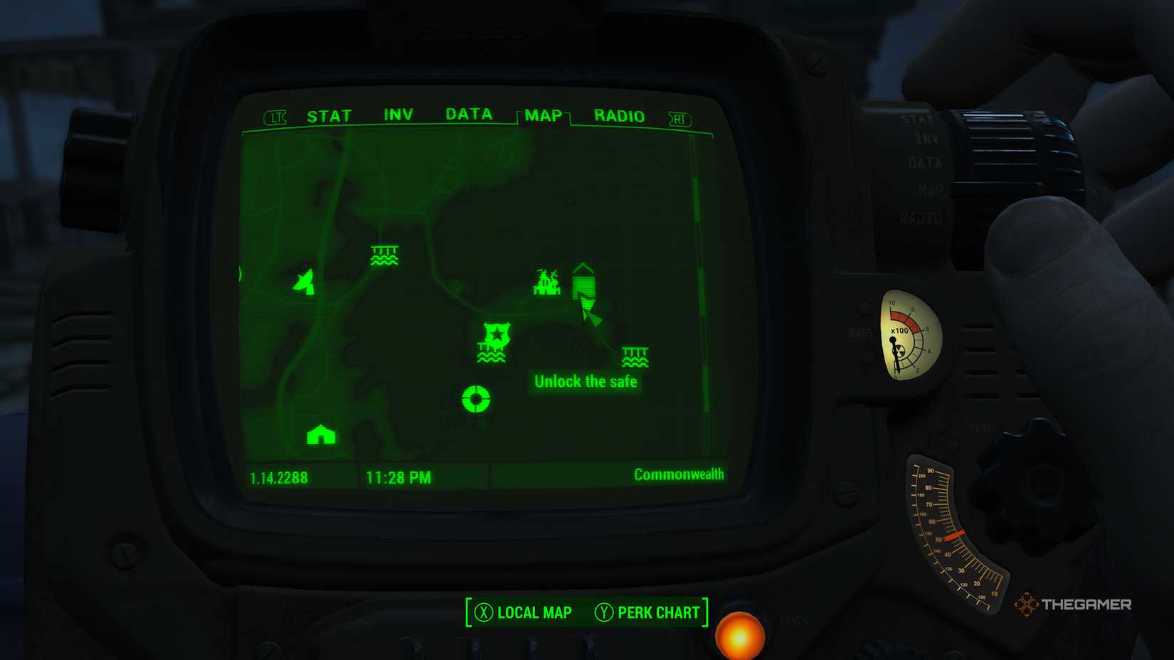 Safe location in Fallout 4.