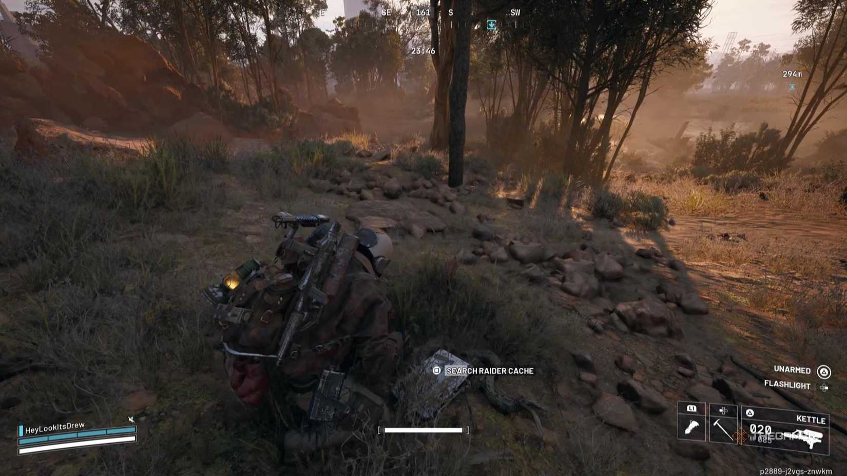 Searching a Raider Cache in Arc Raiders.