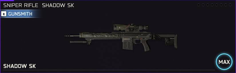 Shadow SK weapon icon in the loadout menu of Black Ops 7.