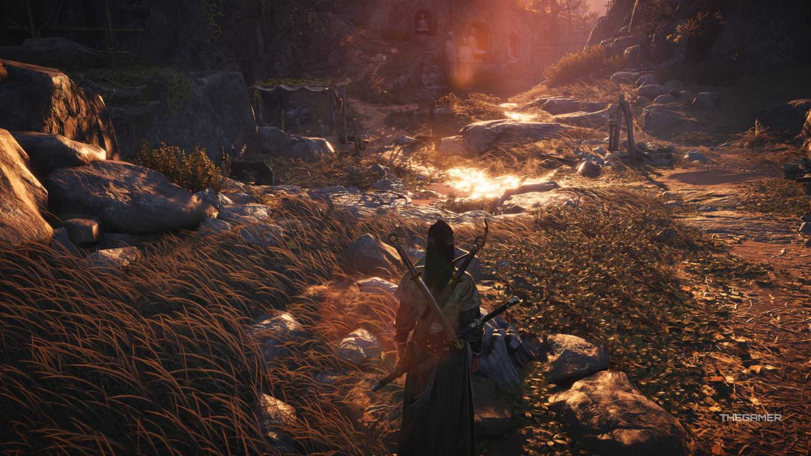 sun shining over wet ground in where winds meet.