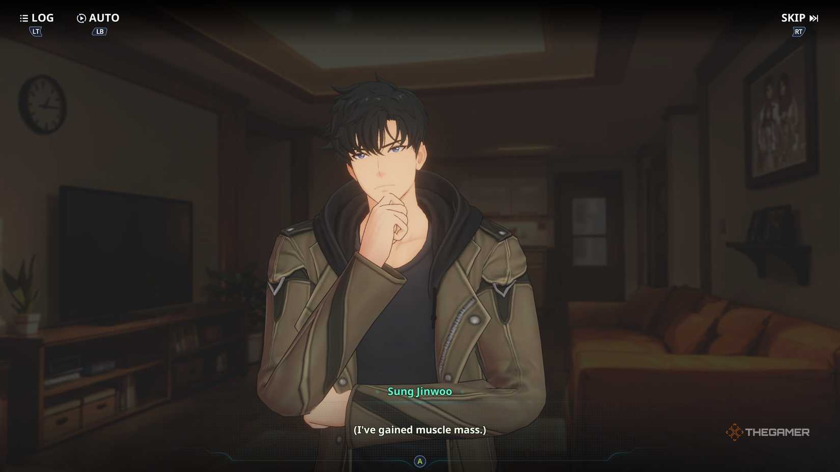 Sung Jinwoo talking about getting stronger in Solo Leveling Arise Overdrive.