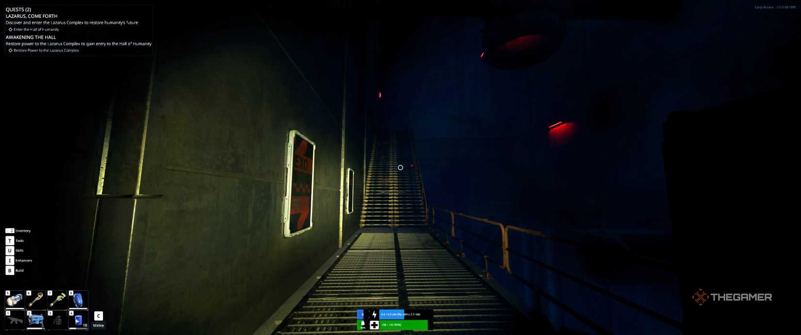 Switchback to stairs