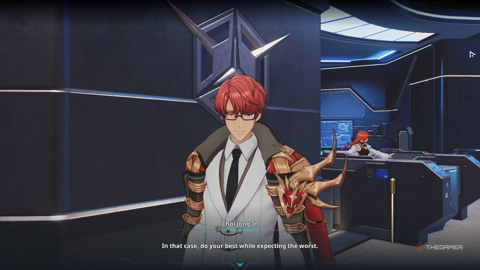 Talking to Choi Jong-In in Solo Leveling Arise Overdrive.