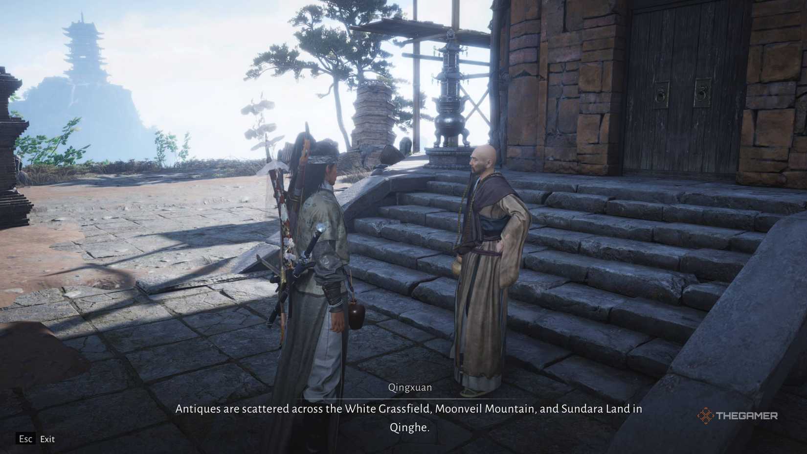 Talking to qingxuan about antiques in where winds meet.