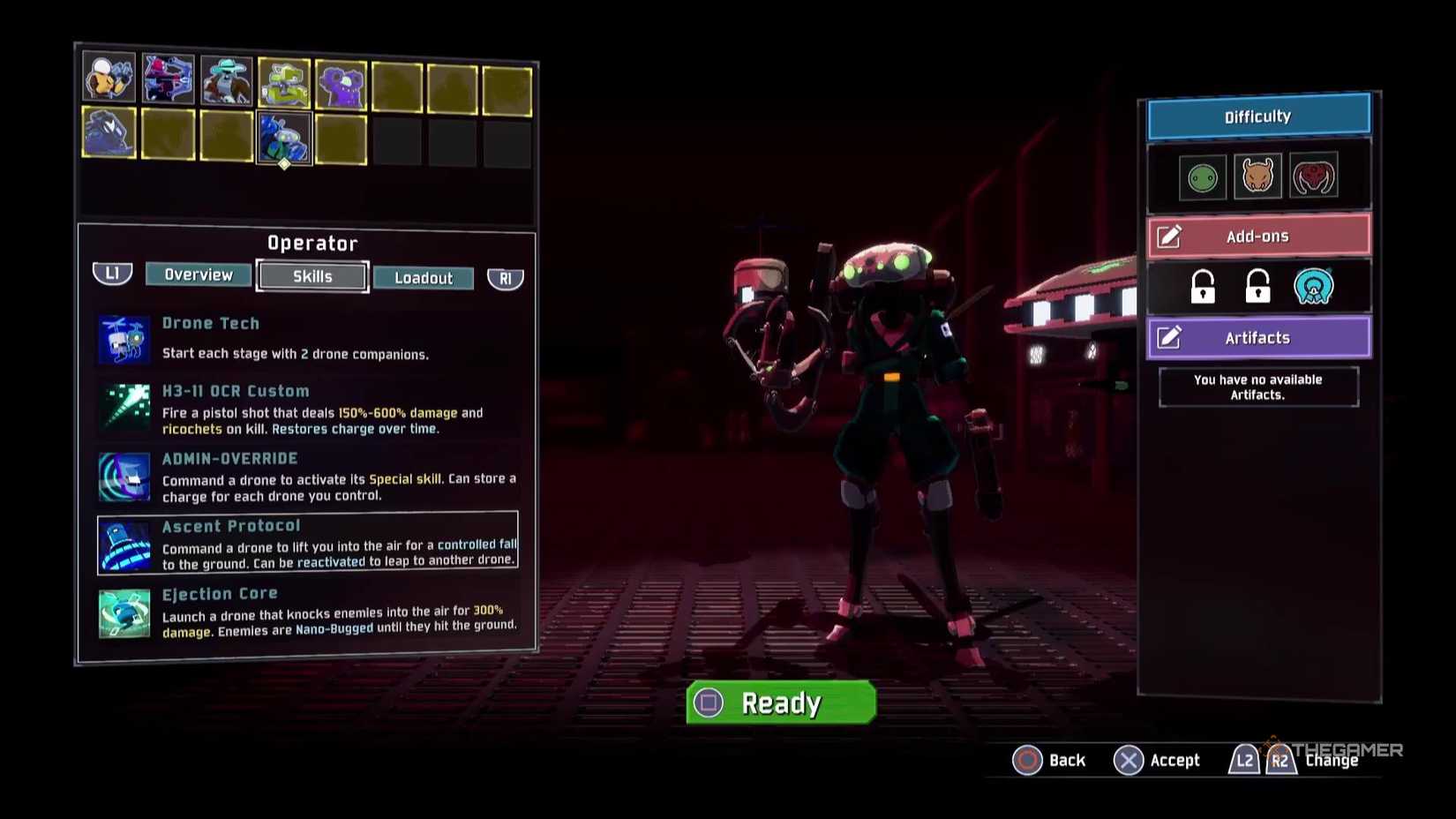 The Ascent Protocol skill for the Operator in Risk of Rain 2.