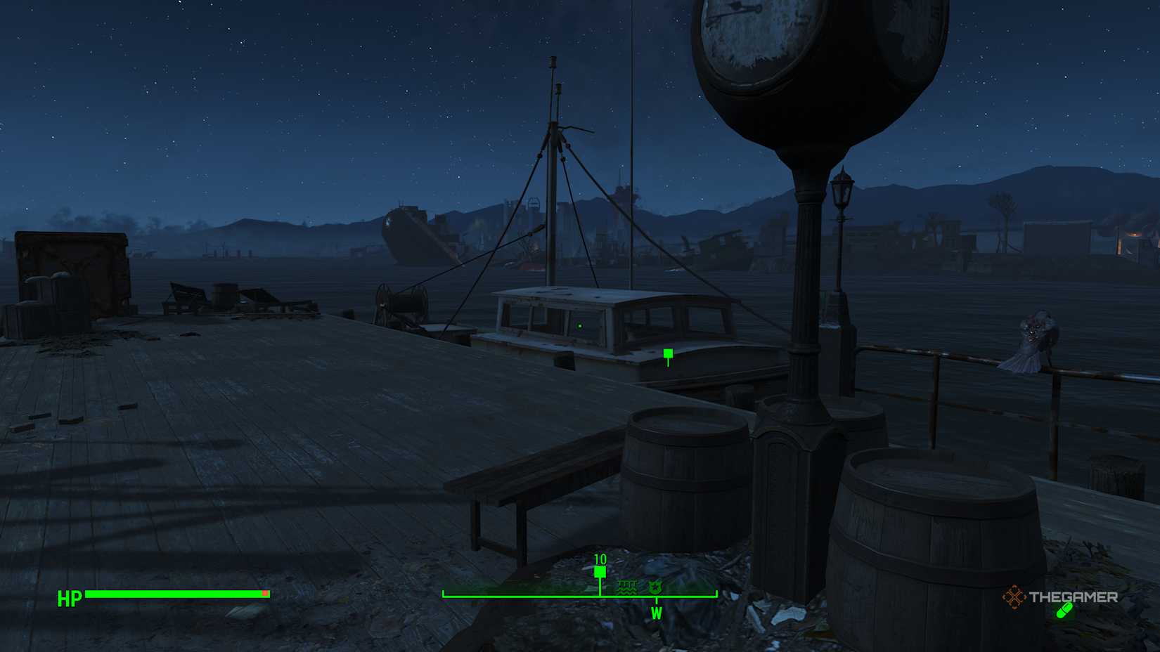 The boat that takes you to the Junkyard in Fallout 4.