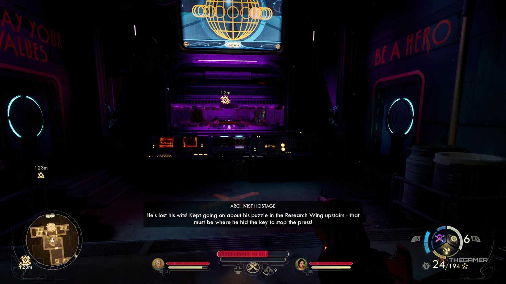 The hostage room during the Imprisoned by the Riddles of Reality quest in The Outer Worlds 2